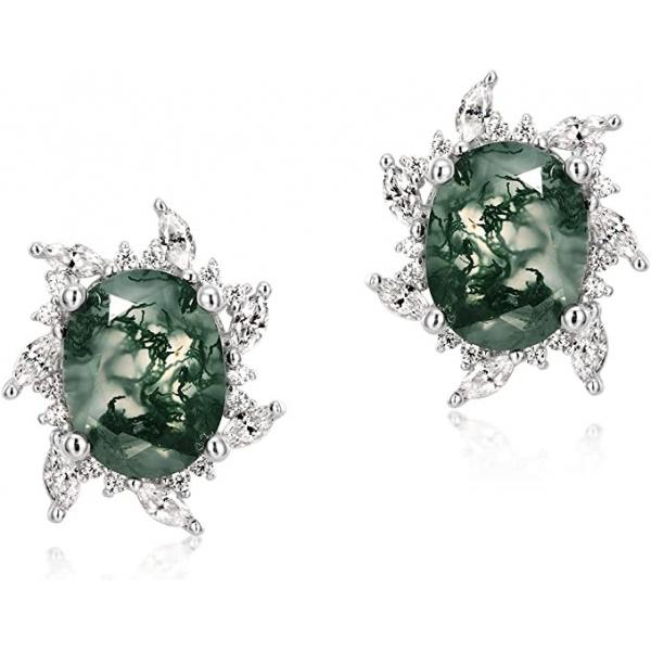 Quality 925 Sterling Silver Marquise Shape Jade Aventurine Open Leaf Rings Olive Leaf for sale