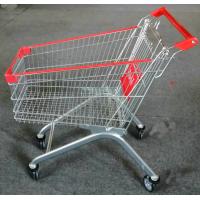 China Strong Frame Folding Shopping Cart , Shopping Trolley Cart 5 Inch Caster Size factory