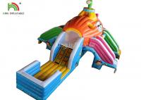 China Outside Inflatable Water Slide With Water Pool For Children 14 Months Warranty factory
