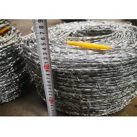 China Galvanized Double Twist Barbed Wire 20kg/Coil For Grass Boundary for sale