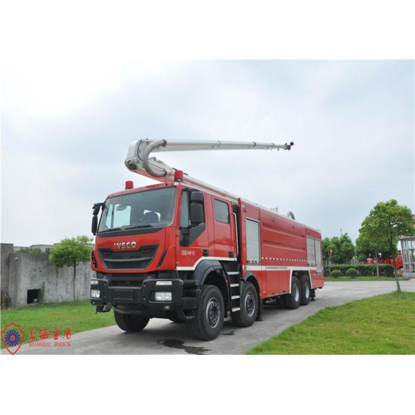 Quality Heavy Duty 8 x 4 Driving Aerial Water Tower Fire Truck with 25m Working Height for sale