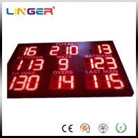Quality Bright Red Color Mini Cricket Scoreboard With 12 Inch Digitits For Outside Usage for sale