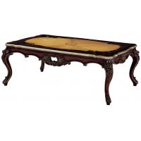 China French Antique Style Living Room Dark Wooden Coffee Table factory