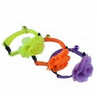 China Adorable Flowers Pet Training Collars High Density Polyester Nylon Cat Collar factory