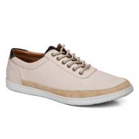 Quality Lace - Up Mens Slip On Leather Sneaker Cotton Casual Flats Canvas Driving Shoes for sale