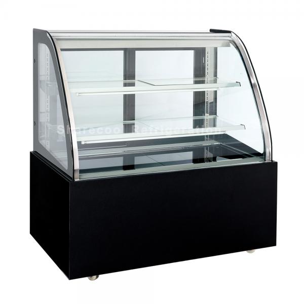 Quality 220V 50Hz Commercial Display Refrigerator 1500x680x1200mm Cake Fridge Display Cabinet for sale