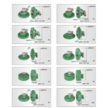 Quality Wood Working Machine Rubber Roller Wheel Bearing Abrasion Resistance for sale