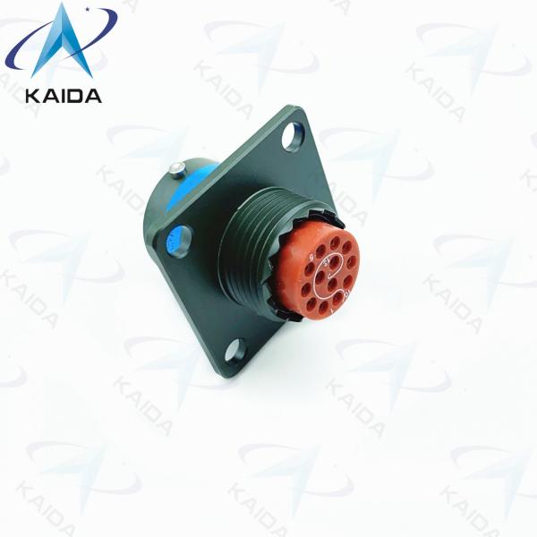 Quality Crimp Wall Mount D38999 Series 2 Receptacle 500V 38999 Ethernet Connector 13 Female Pins for sale