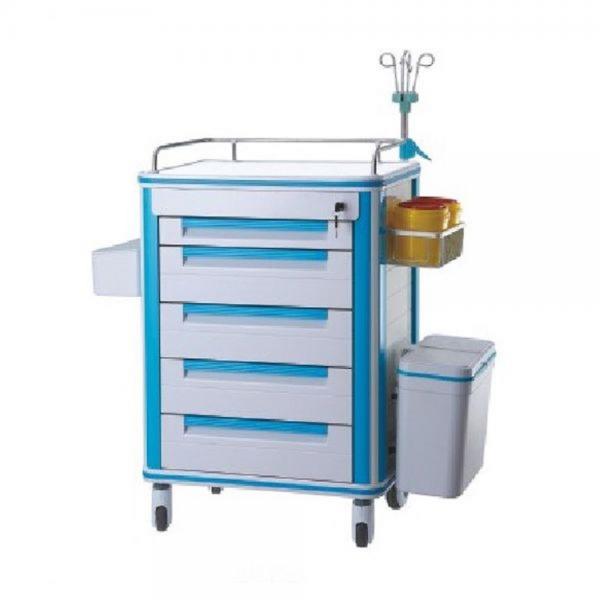 Quality Drug Dispenser Medical Instrument Trolley Stainless Steel Frame For Nurses for sale