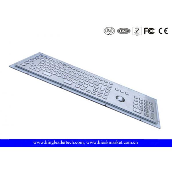 Quality Industrial Kiosk Computer Metal Keyboard With Panel Mount Function Keys for sale