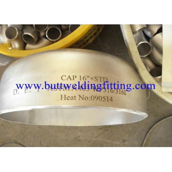 Quality 904l / Wp347 / Wp347h Stainless Steel Pipe Cap 1” Sch80s Asme B16.9 , Asme B16.11 for sale