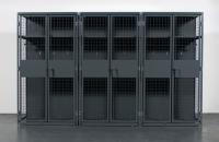 China Military , Gym Heavy Duty Storage Locker , Steel Ventilated Wire Mesh Partitions factory