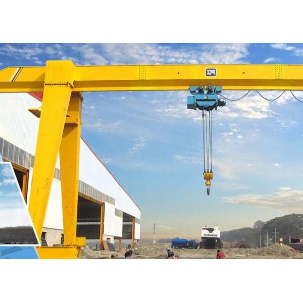 Quality 7M-40M Span Truss Beam Single Girder Gantry Crane 10 Ton For Cement Plant for sale