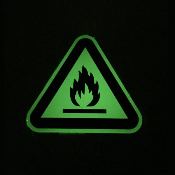 Quality Photoluminescent Explosive Hazard Symbol Custom Warning Signs for sale