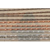 China Twisted Stainless Steel , Finned Copper Tube With Higher Heat Transfer Coefficient factory