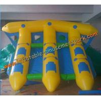 China Yellow Inflatable Boat Toys , Inflatable Flyfish Boat Towable 4m x 4m factory