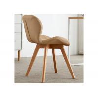 China Hotel Beech Wood Leg Dining Chair No Folded With Non Slip Pad for sale