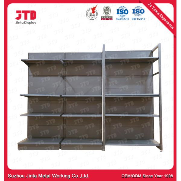 Quality 2.1m 0.9m Hardware Store Display Racks 100kgs Powder Coated Wire Shelving for sale