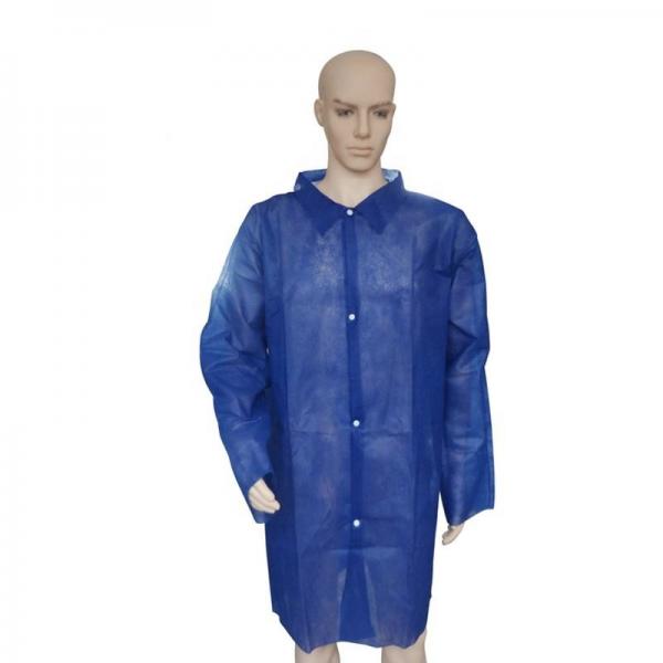 Quality Medical Soft Disposable Lab Jackets Waterproof With Long Sleeves for sale