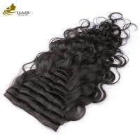 China Human Remy Body Wave 18 Inch Curly Clip In Hair Extensions factory