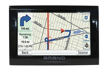 Quality 4.3 inch Handheld GPS Navigator System V4310 HD Touchscreen With Bluetooth for sale