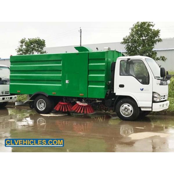 Quality ISUZU N Series Truck Road Sweeper 2500L Water Tank And 5000L Garbage Tank for sale