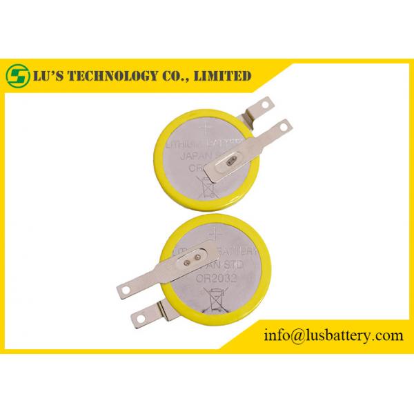 Quality CR2032 3.0v 220mah Lithium Button Cell PCB Coin Cell Limno2 for sale