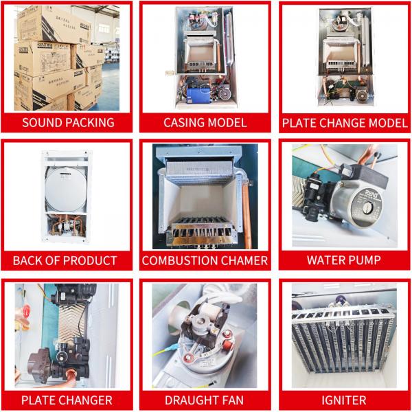 Quality Multifunctional Shell Wall Hung Boilers 32kw Electric Combination Boiler Water for sale