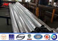 China Hot Dip Galvanized 132kv 10m Electrical Power Pole for Electrical Transmission factory