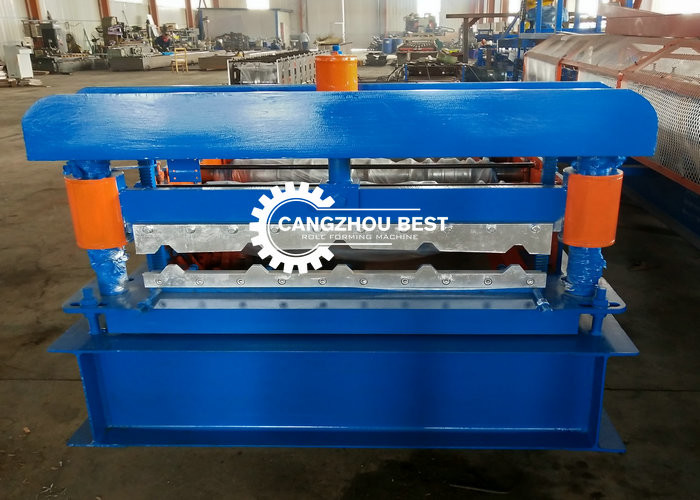 China Widespan House Building 762mm Roofing Sheet Roll Forming Machine factory