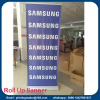 China Luxury silver Pull up Banners Roller up Banners factory