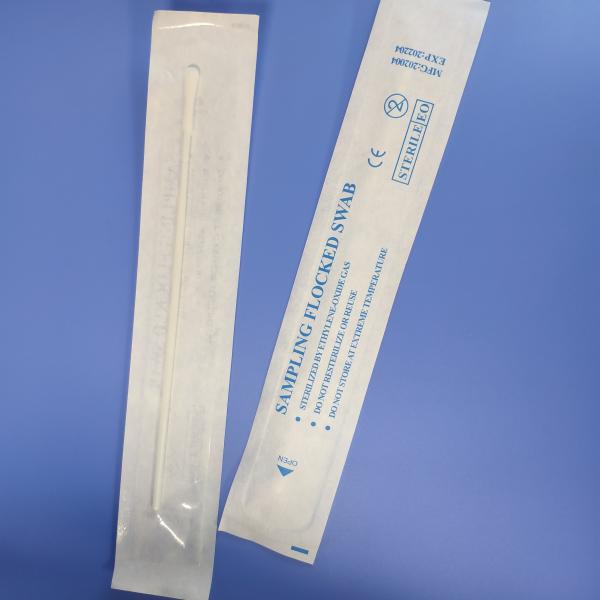 Quality ABS Handle Nylon Flocked Nasopharyngeal Swab For Influenza for sale