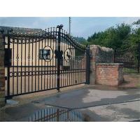 China Hot Dipped Galvanized Wrought Iron Fence Gate , Wrought Iron Security Fence factory