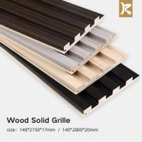 China Environmental Protection Wall Panel Wood Grille Groove Solid Wood Wall Panel factory