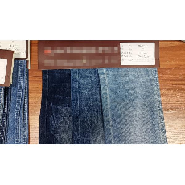 Quality Breathable Stretch Denim Fabric Tear Resistant For Jeans Pants H3270-5 for sale