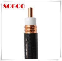 China 50Ohm Corrugated Tube RF Feeder Cable 1 - 1/4&quot; Coaxial Feeder Cable Copper Conductor factory