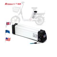 China 48V 10Ah Sliver Fish e-bike battery 300w 500w 1000w rechargeable lithium ion battery pack for electric scooter factory