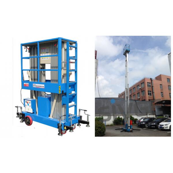 Quality Hydraulic Aluminum Work Platform For Outdoor Window Cleaning 12 Meter Working Height for sale