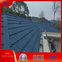 China Roofing Materials Color Stone Chips Coated Steel Roofing Tile Waterproof Fireproof factory