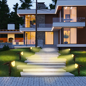 Outdoor Solar LED Powered Landscaping Lights