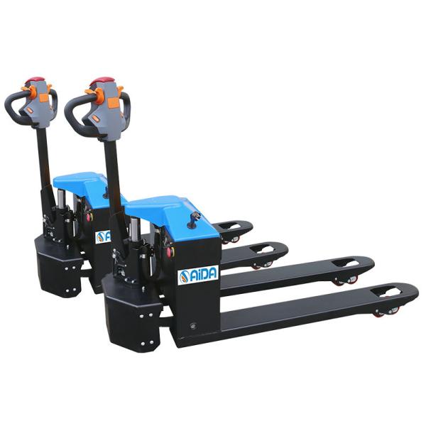 Quality Electric Pallet Jack Lift , Walkie Rider Pallet Truck With Battery for sale