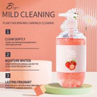 Quality Mild Cleaning Whitening Shower Gel Strawberry Body Wash For Dry Skin for sale