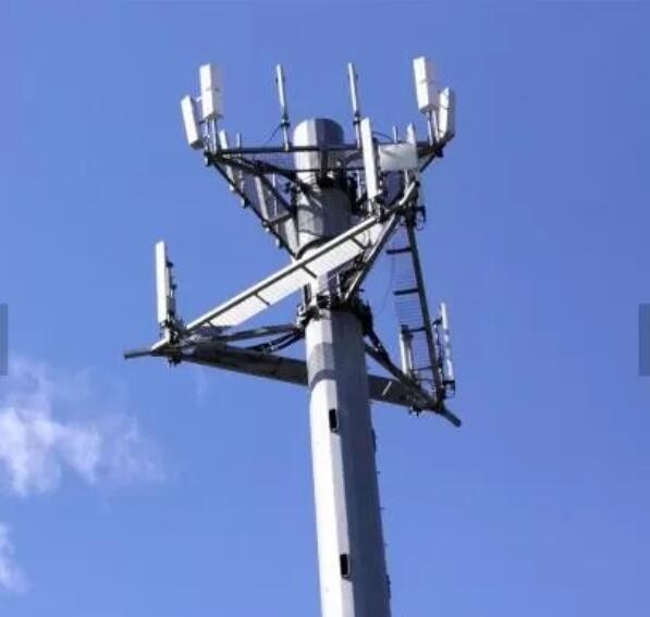 China 4G Steel Monopole Tower For Telecommunication Industry factory