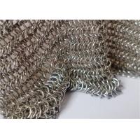 China Stainless Steel Chain Mail Metal Mesh Curtains 0.53x3.81mm For Fire Guard Screens factory