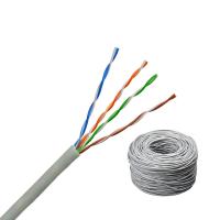 China OEM Network 4pr Lan CAT5E UTP Cable 24AWG 0.5mm CCA BC 1000m Per Roll factory