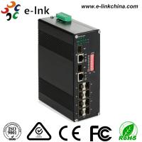 China Manageable Industrial Ethernet Media Converter 10 / 100 / 1000M SFP Combo factory