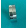 China 8mm Flat Surface Half Shiny Polish Half Matt Brush Finished Cobalt Chrome Ring Wedding Band Jewelry Ring factory