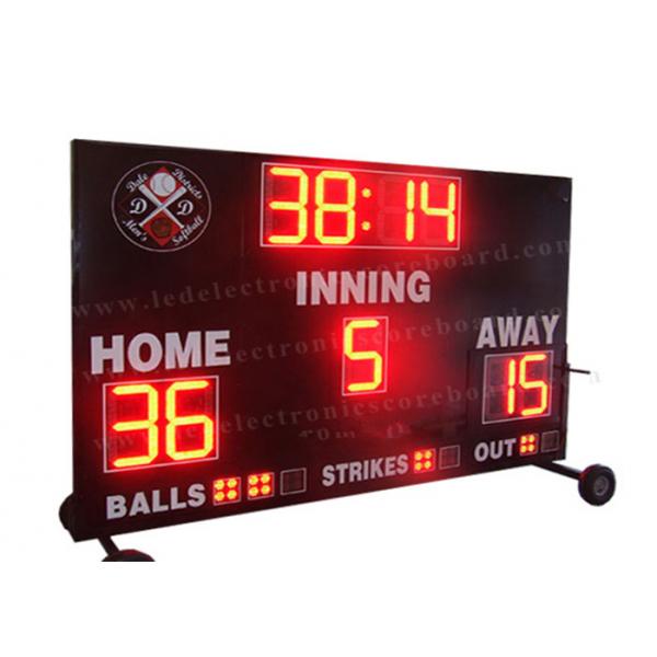 Quality IP54 Frame Baseball Field Scoreboard , Wireless Baseball Scoreboard 110V ~ 220V for sale