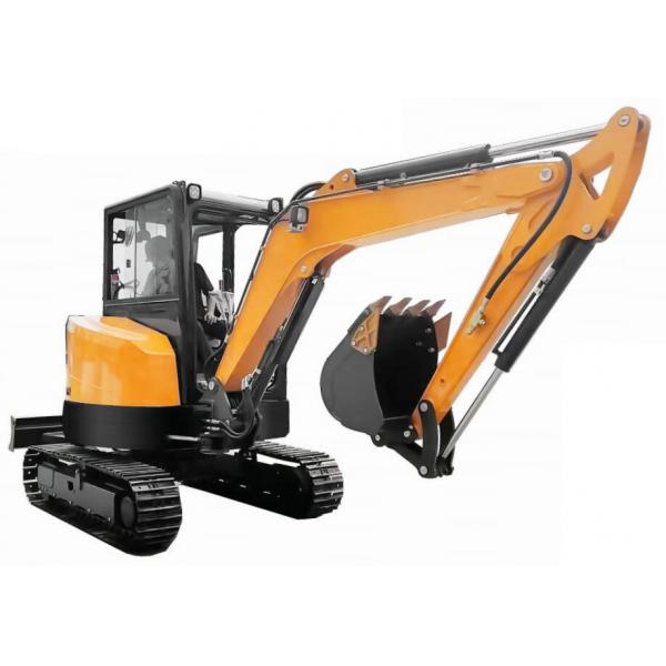 Quality 4000kg Closed Cabin Mini Crawler Excavator with D1703 Engine Easy Operate for sale