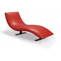 China Red Outdoor Lounge Chairs Leather For Home And Office Use factory